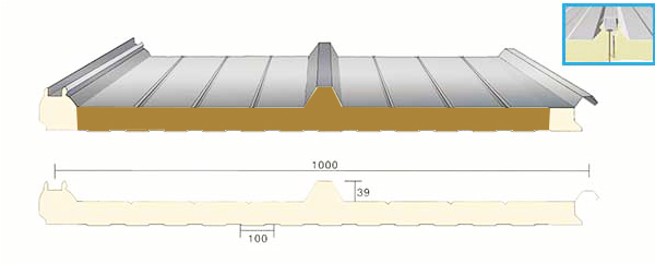 insulated roof panel model type