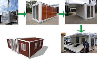 Expandable modular container house for sales