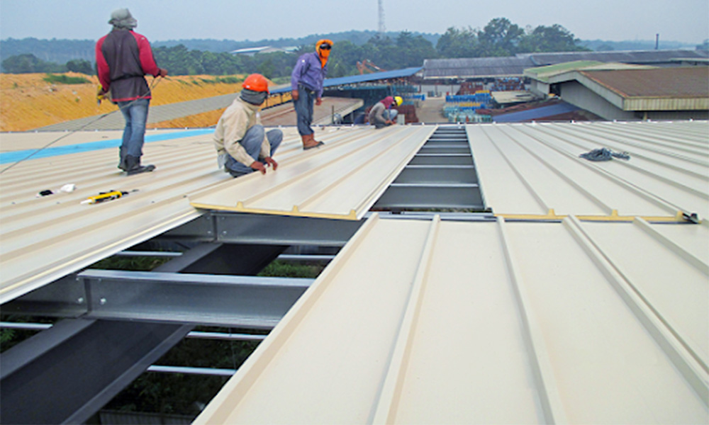roof panel installation