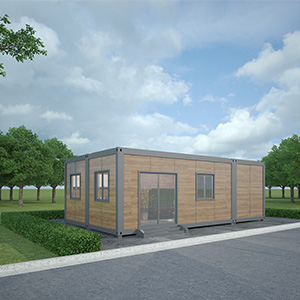 Wood grain container house
