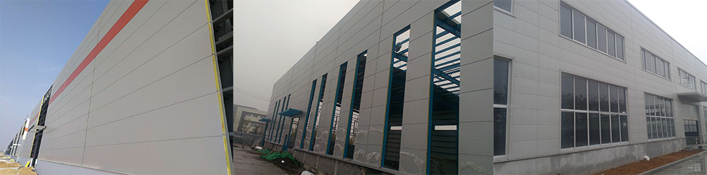 Insulated panels installation site