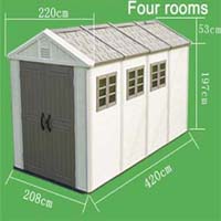 four rooms for shed