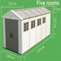 five rooms for shed