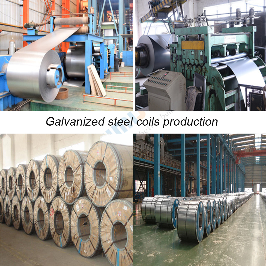 Proceso de producción de bobinas de acero galvanizado