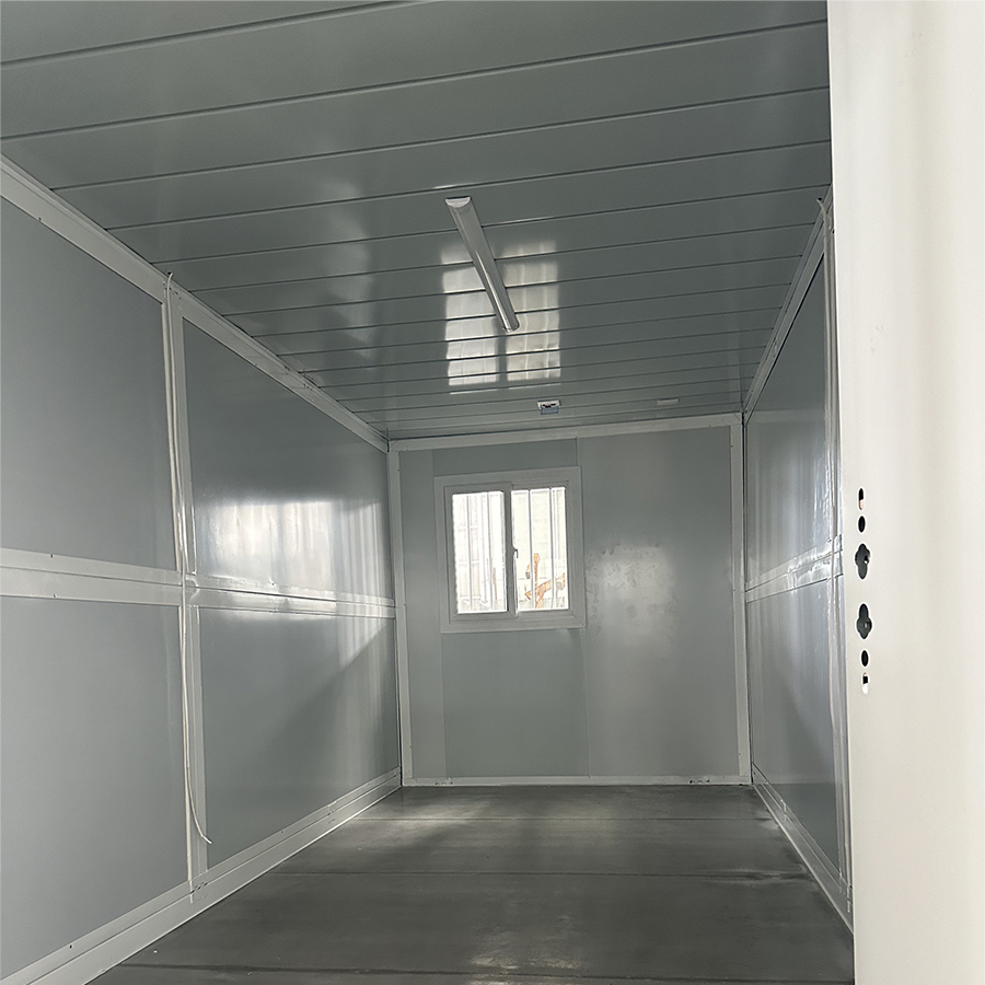 The interior of X Folding Container House The interior of X Folding Container House