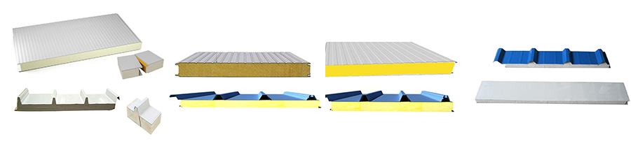The types of sandwich panels