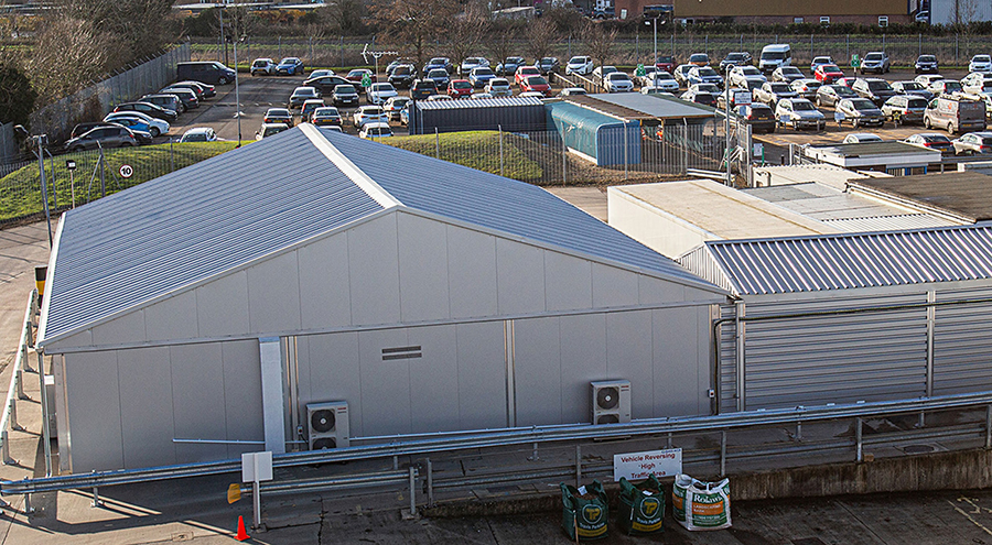 Sandwich panels warehouse