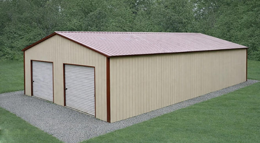 Prefabricated metal garages