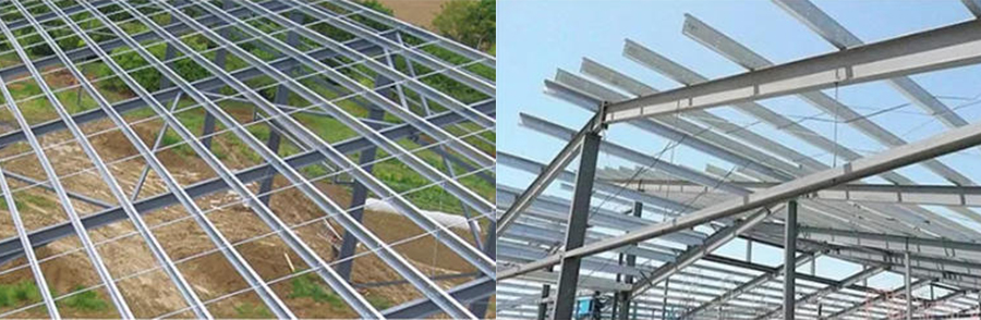 Roof purlins and wall purlins