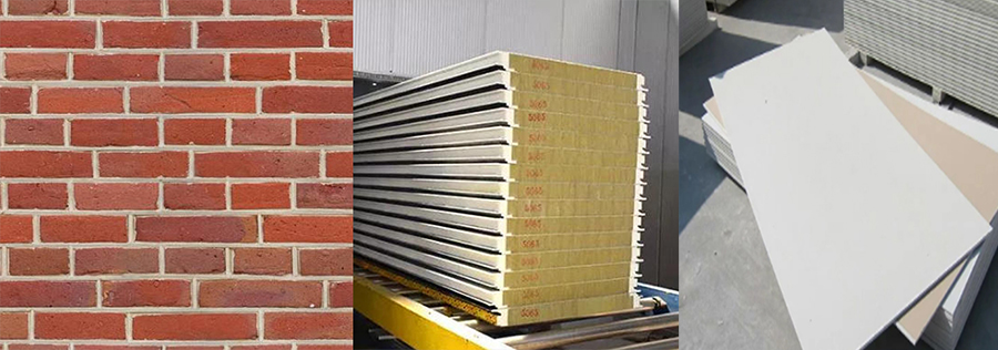  Sandwich Panels vs. Brick vs. Gypsum Board