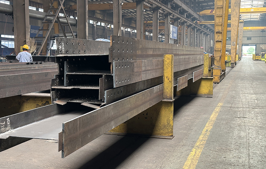Structural steel H-beams 