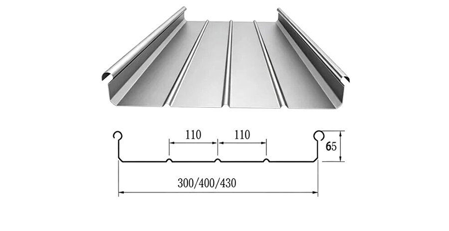  YX65-430 Al-Mg-Mn Standing Seam Sheet