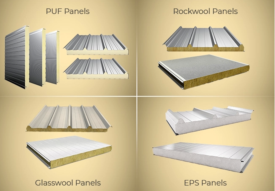 Types of sandwich panels