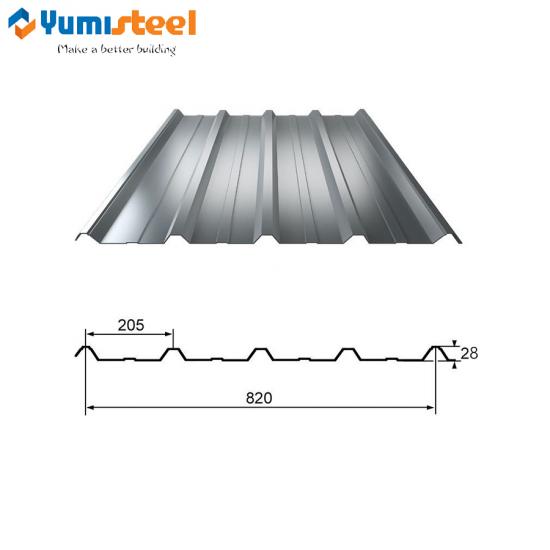 pre-painted corrugated steel sheet
