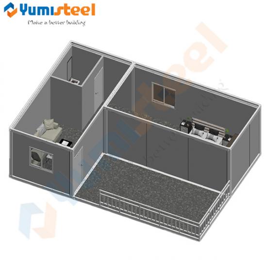 Movable container house designed for living
