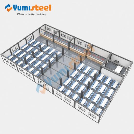 easy install steel frame canteen