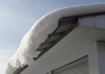 Cargas de nieve en correas de techo
