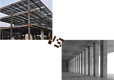 Estructura de acero prefabricada frente a estructura de hormigón tradicional.